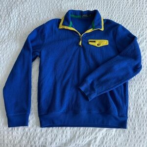 Polo Ralph Lauren Royal Blue Fleece Quarter Zip